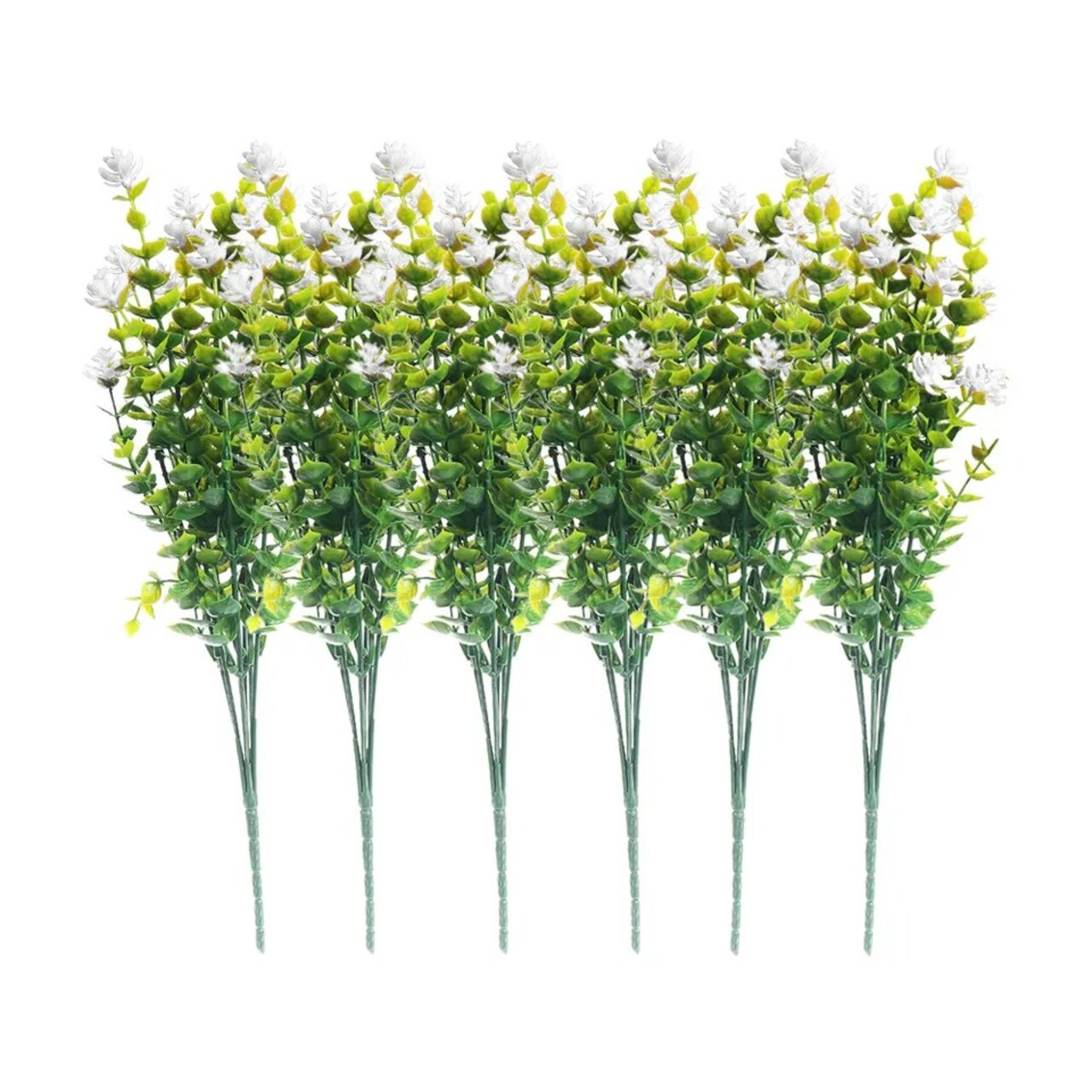 Bundles Artificial Flowers Plastic Fake Plants UV Resistant Home In Outdoor
